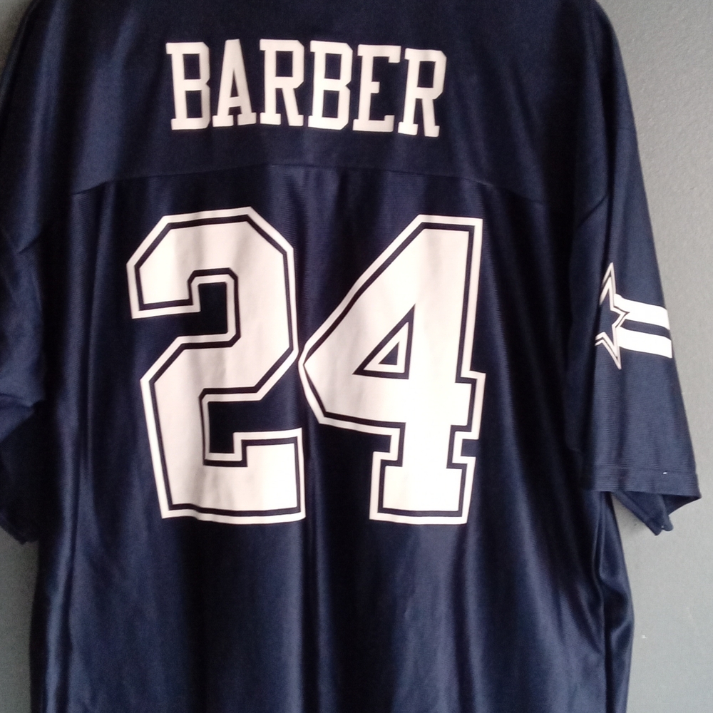 Dallas Cowboys NFL Football Jersey‎ "BARBER" 24 Navy Blue White Size XLT